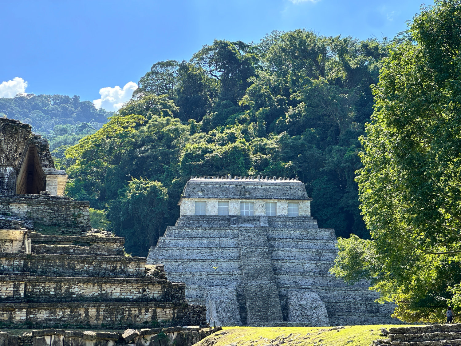 The Temple of Inscriptions pyramid at Palenque archaeological site